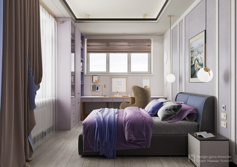 Дизайн интерьера спальни для девочки